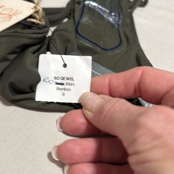 So De Mel NWT Rio Bikini Set in Olive Green S/M - Picture 14 of 16
